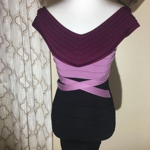 Purple off the shoulder dress! 🔥